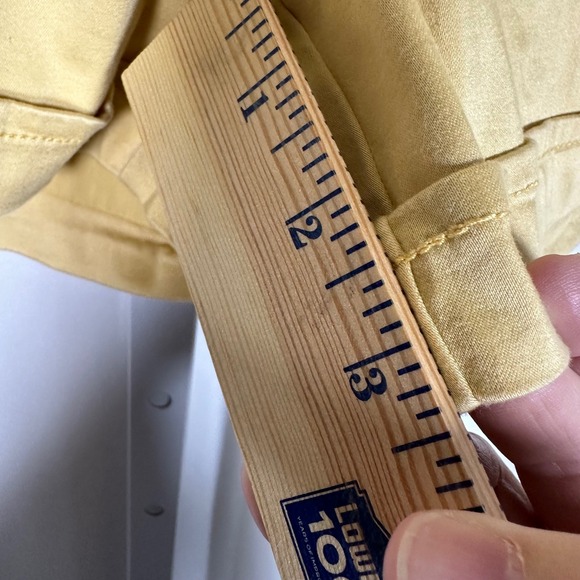 NWT Liverpool Los‎ Angeles Johnny Shorts Mustard Gold Women's 12 Fall Resortwear - Picture 6 of 8